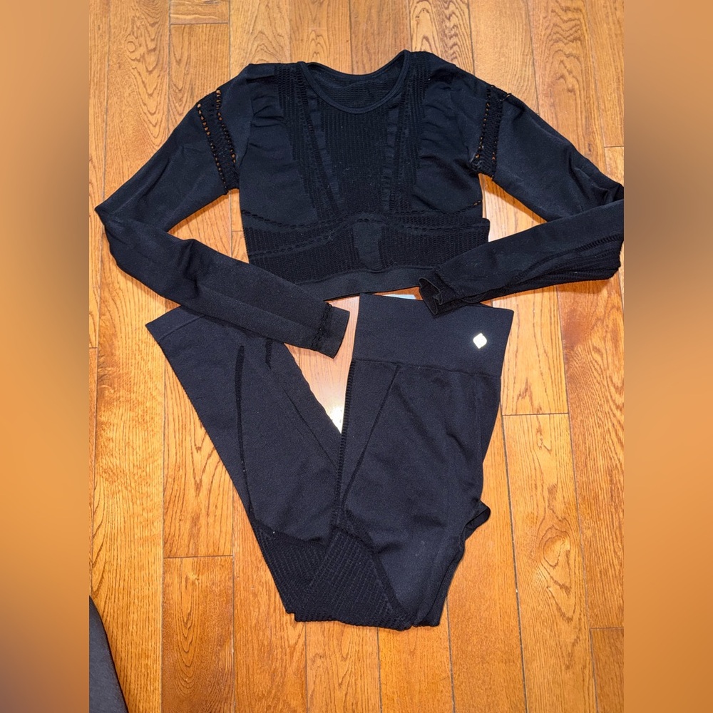 Fashion Nova Black Leggings Set